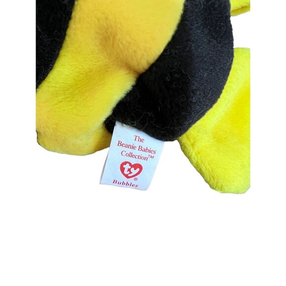 Ty Original Beanie Baby Babies Set of 4 Rare PVC Patti Bubbles Valentino Jake - Picture 12 of 14